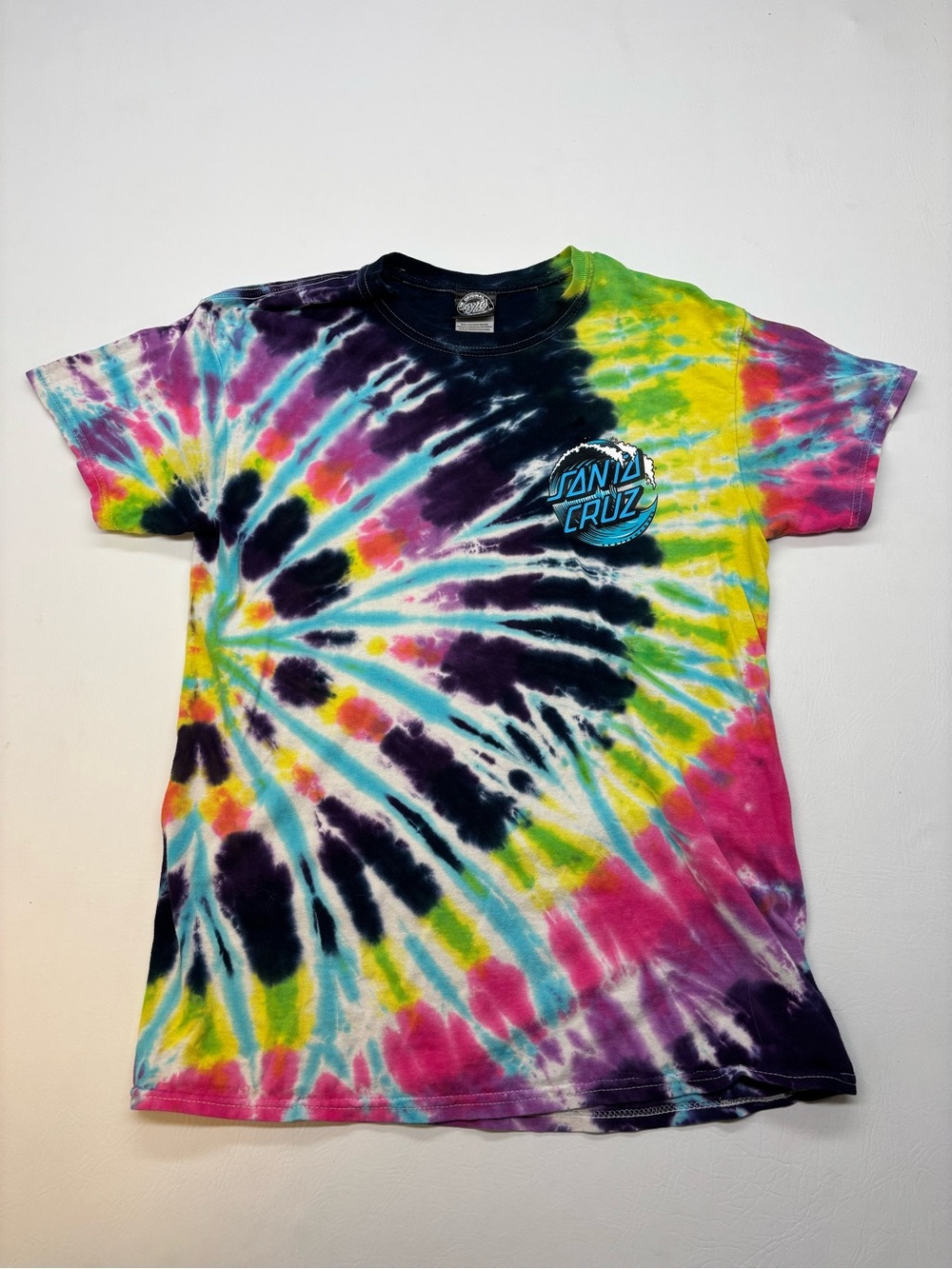 Santa Cruz multicoloured tie-dye t-shirt Men’s Size M
